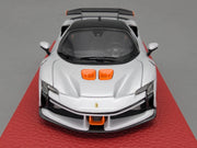 Modellautos 1:43 BBR Concept43 Ferrari SF90 XX Stradale Ltd 12/20 Weiß mit OVP