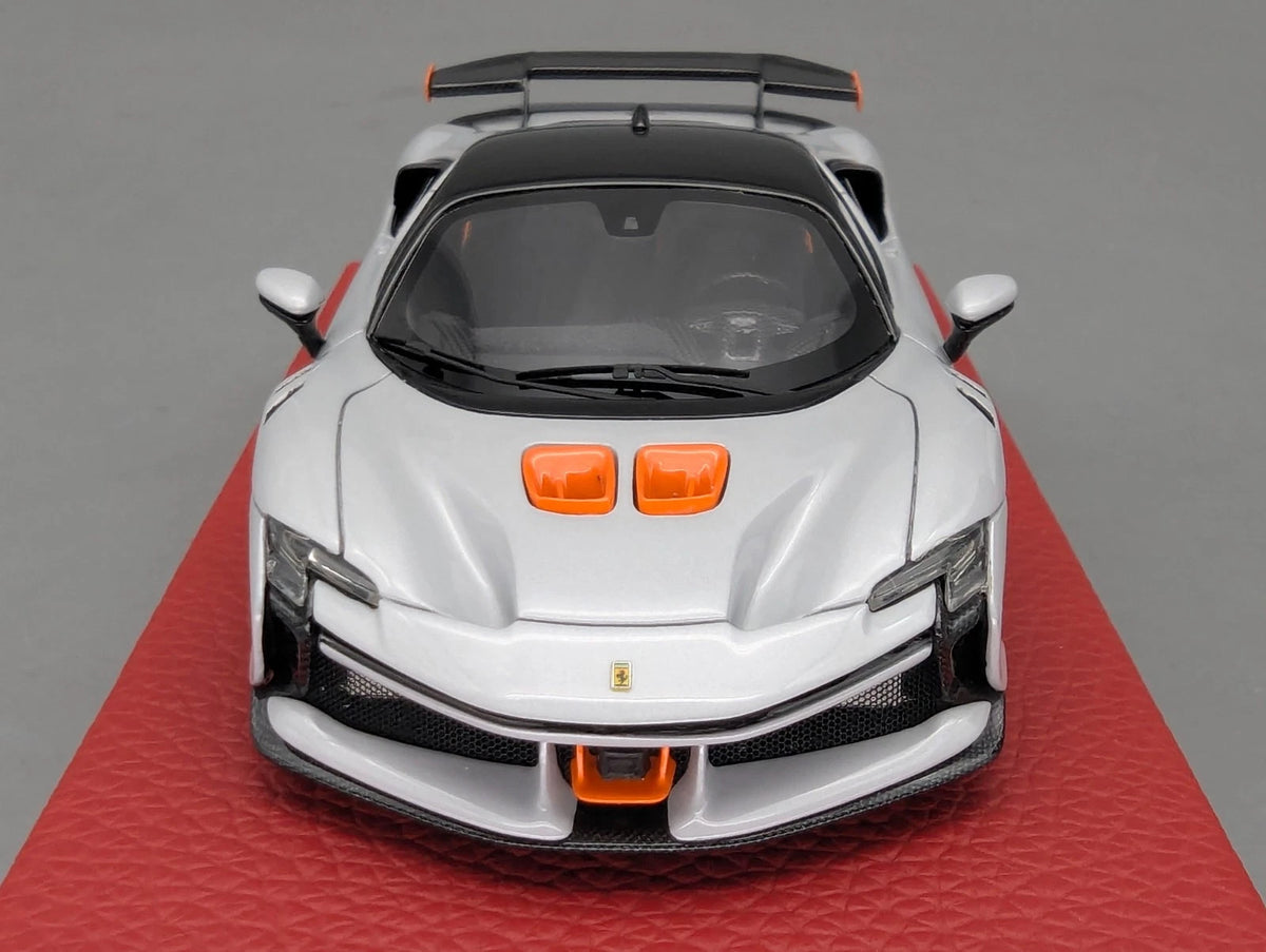 Modellautos 1:43 BBR Concept43 Ferrari SF90 XX Stradale Ltd 12/20 Weiß mit OVP