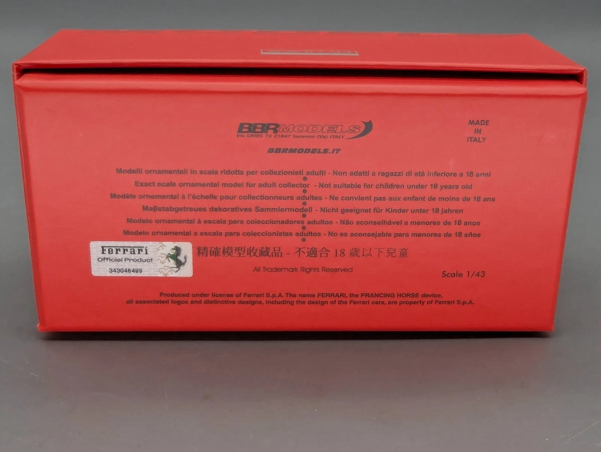 Modellautos 1:43 BBR Ferrari 250 GT Pininfarina Coupe S/N 1205 GT 10/20 mit OVP