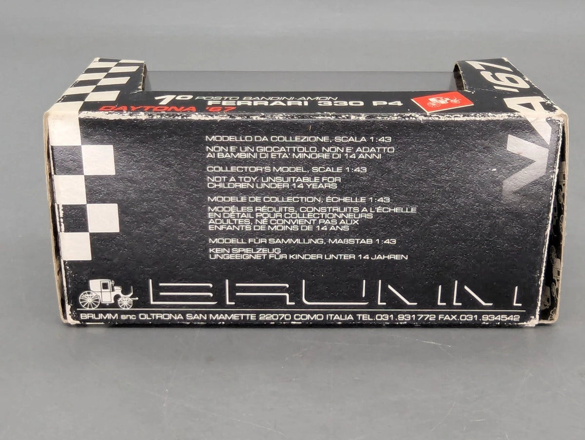 Modellautos 1:43 Brumm Ferrari 330 P4 Spyder WINNER Daytona 1967 #23 mit OVP