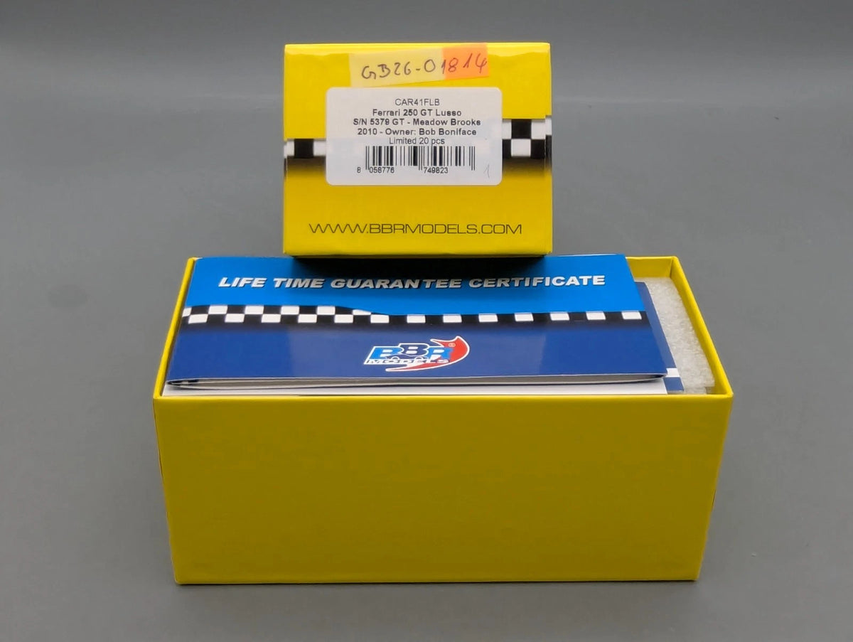 Modellautos 1:43 BBR Ferrari 250 GT Lusso S/N 5379 GT 2010 Ltd 01/20 in OVP