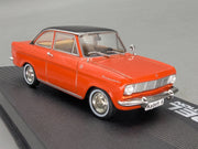 Modellautos 1:43 Ixo für Eaglemoss Opel Collection Kadett B Weiß mit Vitrine