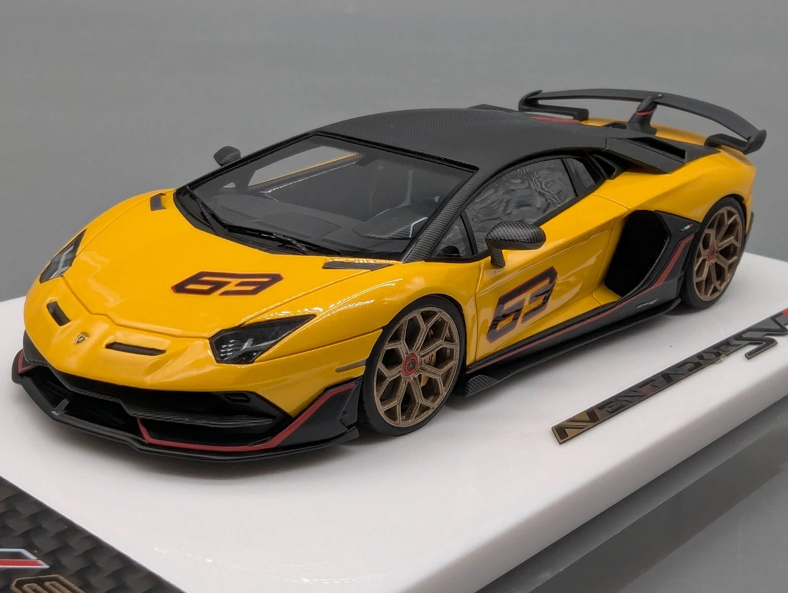 Eidolon Make Up 1:43 Lamborghini Aventador SVJ 63 2018 #63 Gelb Ltd 7/63 OVP