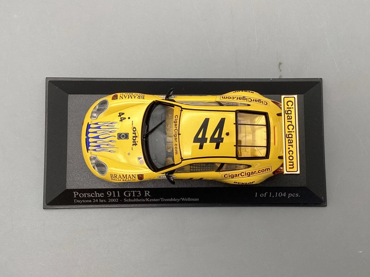Modellautos 1:43 Minichamps Porsche 911 GTR3R Daytona 2002 #44 mit OVP