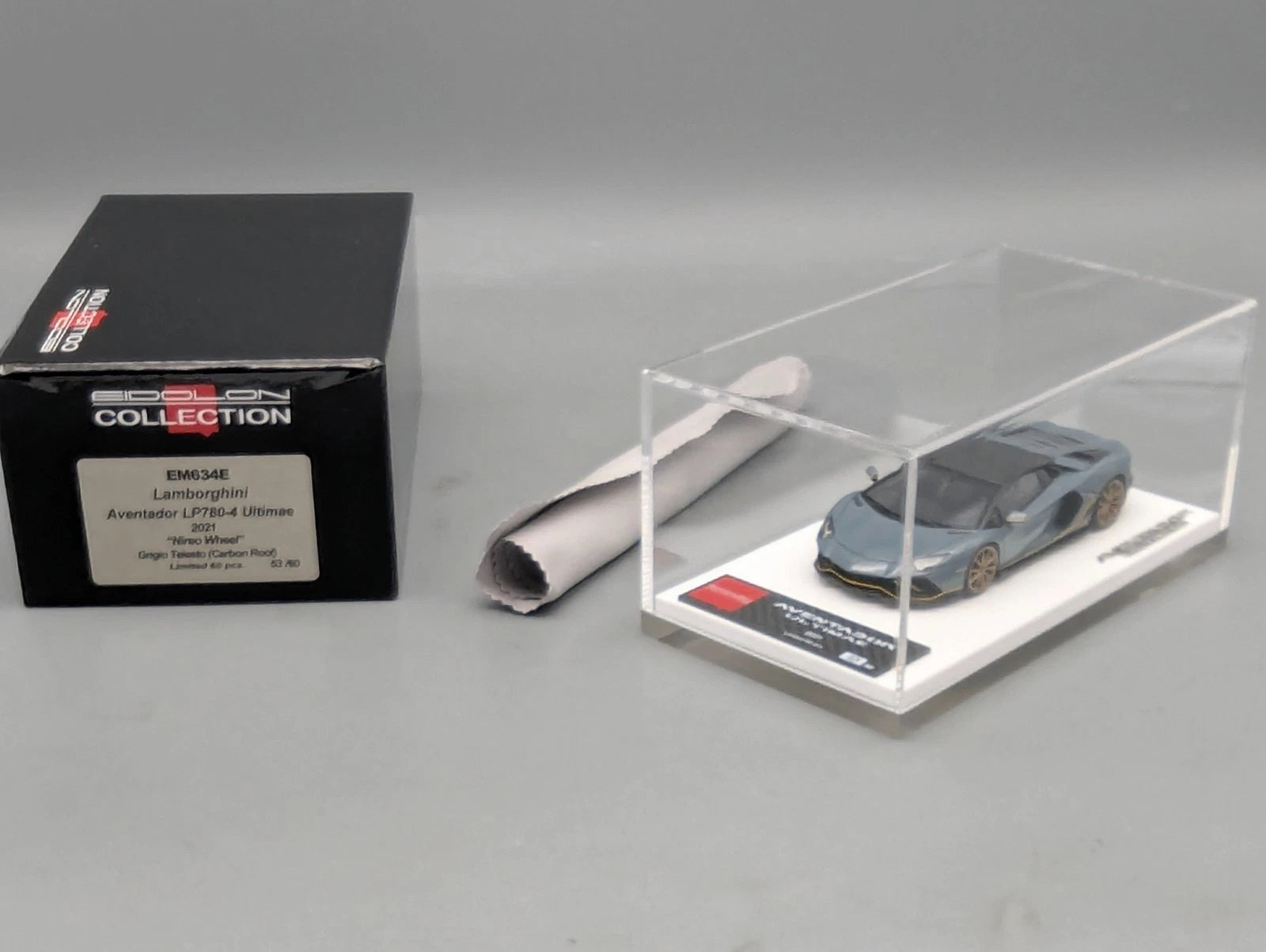 Eidolon Make Up 1:43 Lamborghini Aventador LP780-4 Ultimae 2021 Grigio 53/60 OVP