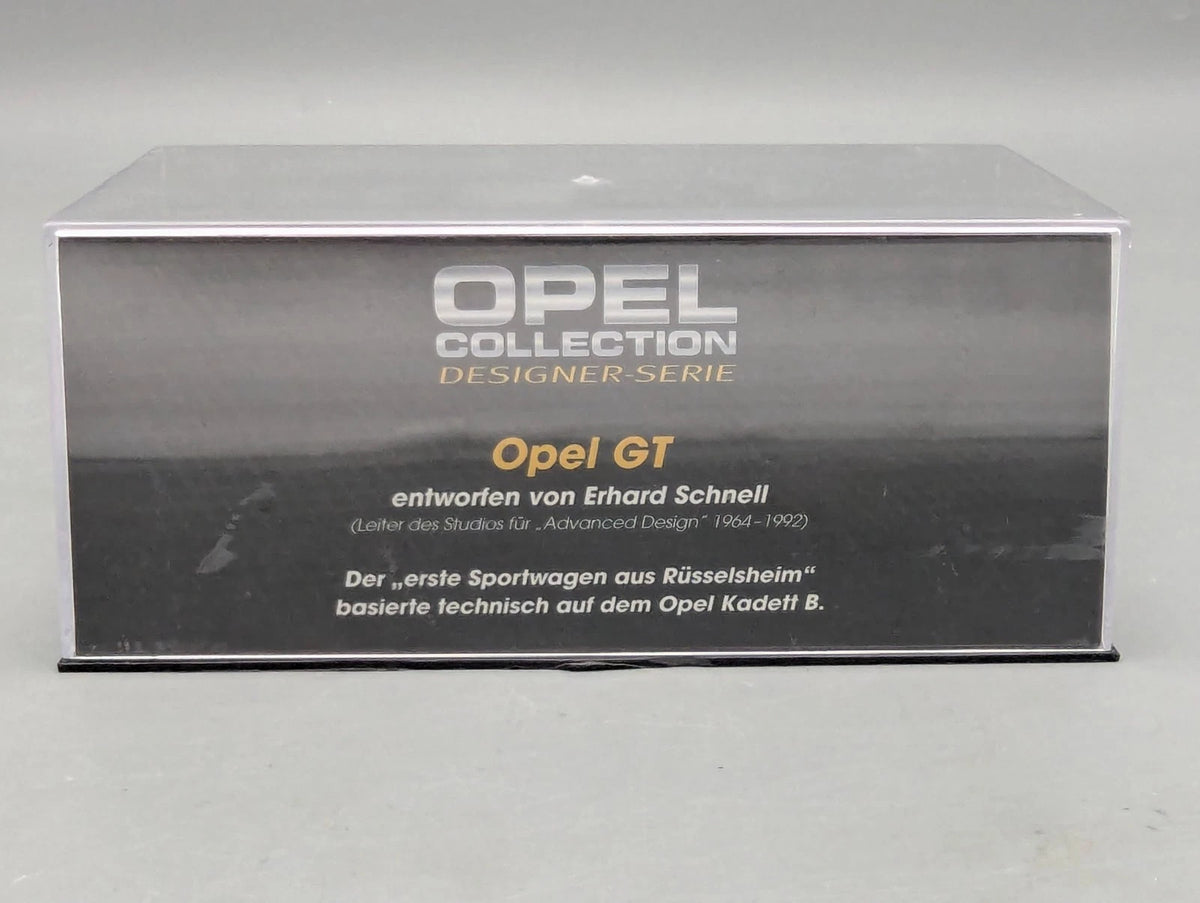 Modellautos 1:43 Ixo für Eaglemoss Opel Collection GT Erhard Schnell Vitrine