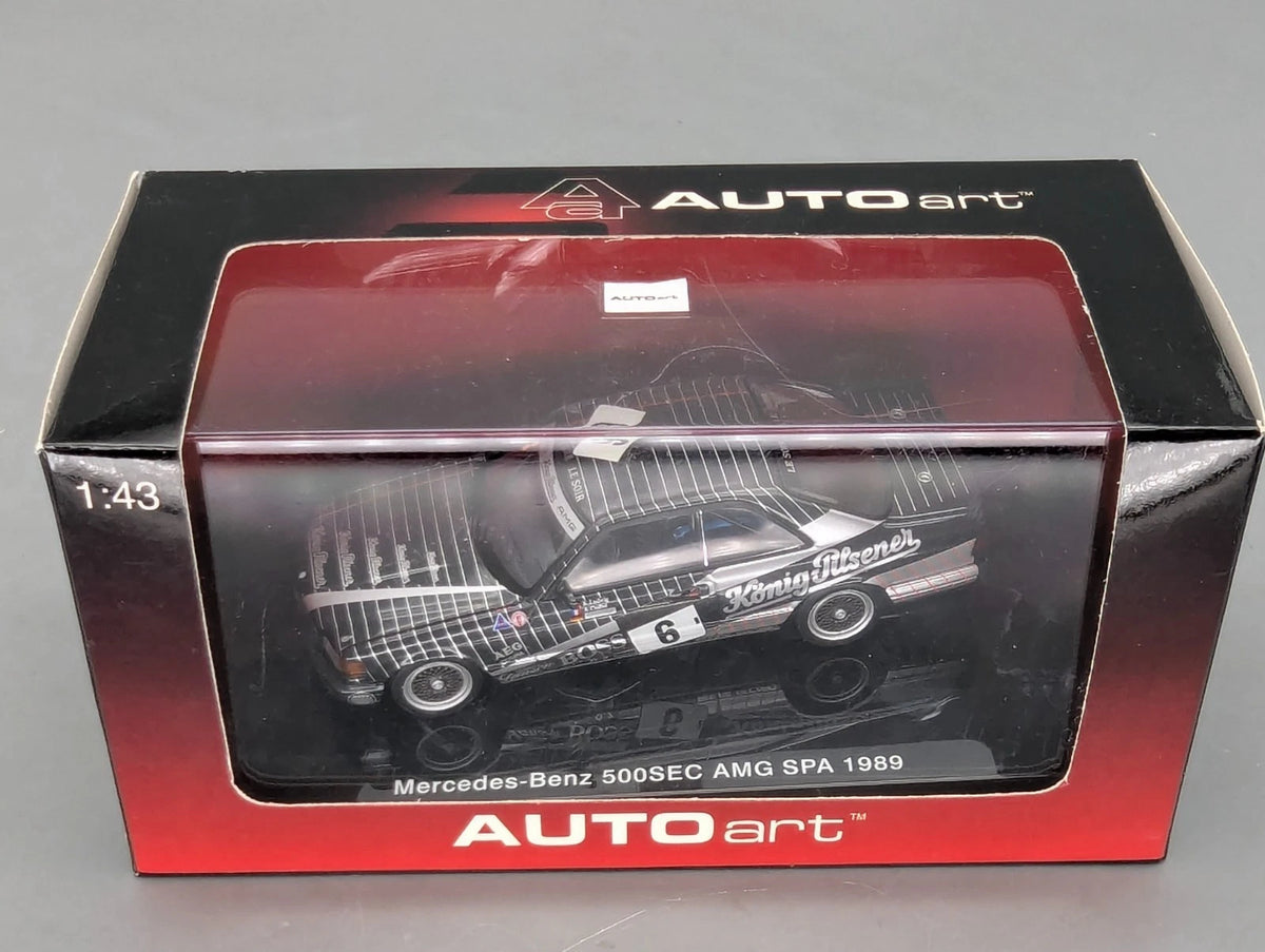 Modellautos 1:43 AUTOart Mercedes Benz 500SEC AMG Spa 1989 #6 Ludwig u. A. OVP