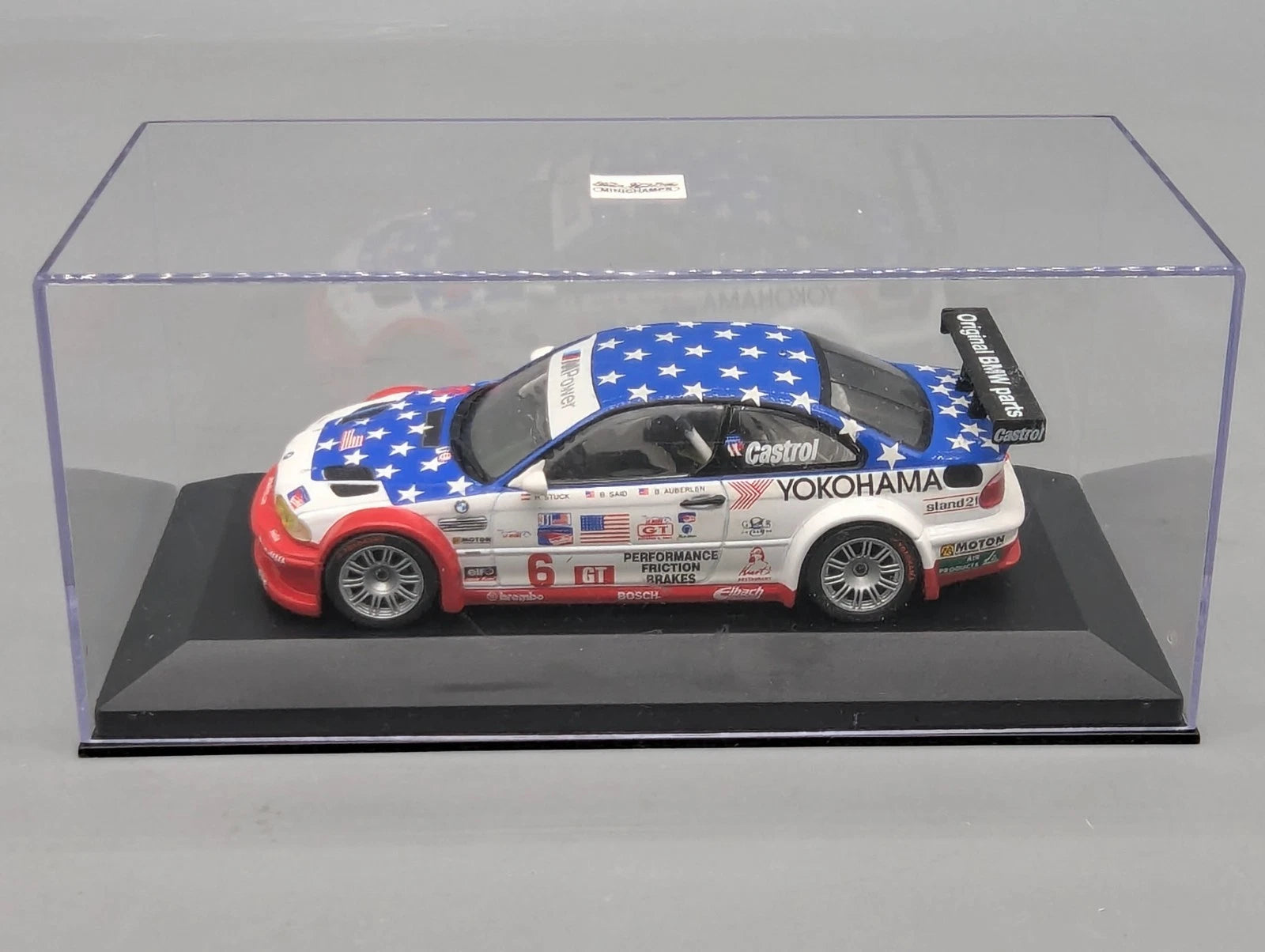 Modellautos  1:43 Minichamps BMW M3 GTR Winner ALMS 2001 #6 Stuck Said E46 OVP