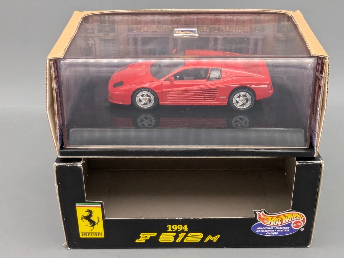 Modellautos 1:43 Hot Wheels Ferrari F512M 1994 rot mit OVP