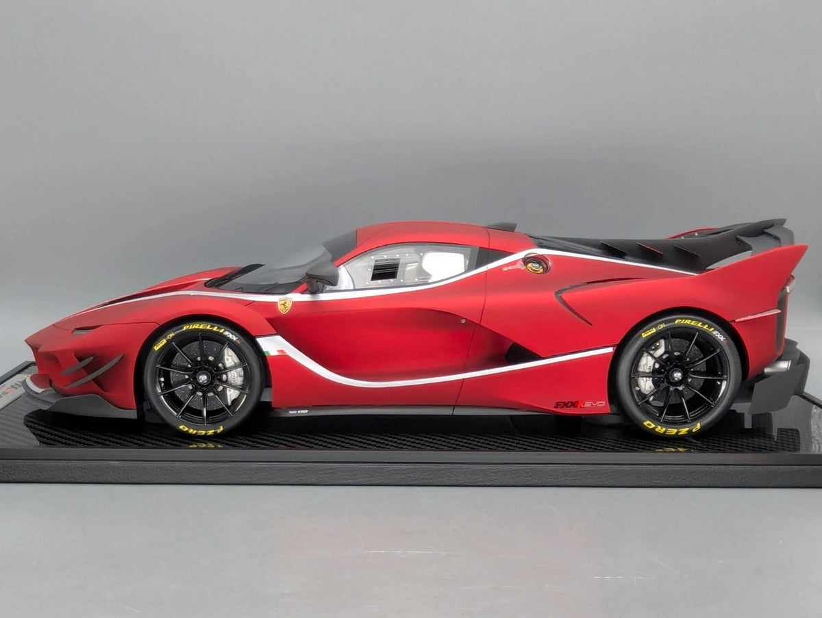 Modellautos 1:12 BBR Ferrari FXX-K EVO Soft Red Unikat Ltd 01/01 mit Vitrine OVP