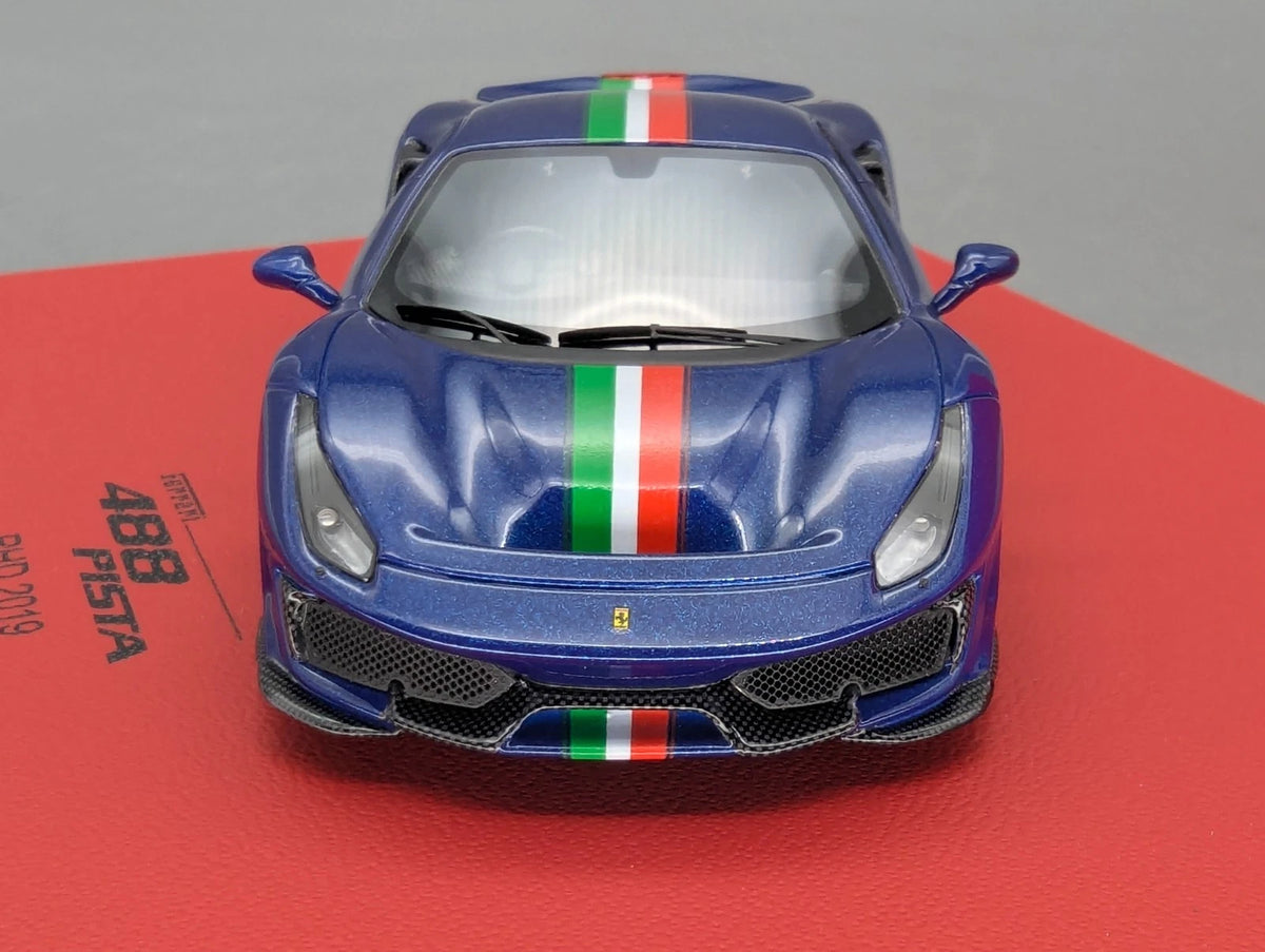 Modellautos 1:43 BBR Ferrari 488 Pista RHD Blu TdF 2019 Romans 2020 Ltd 1/5 OVP