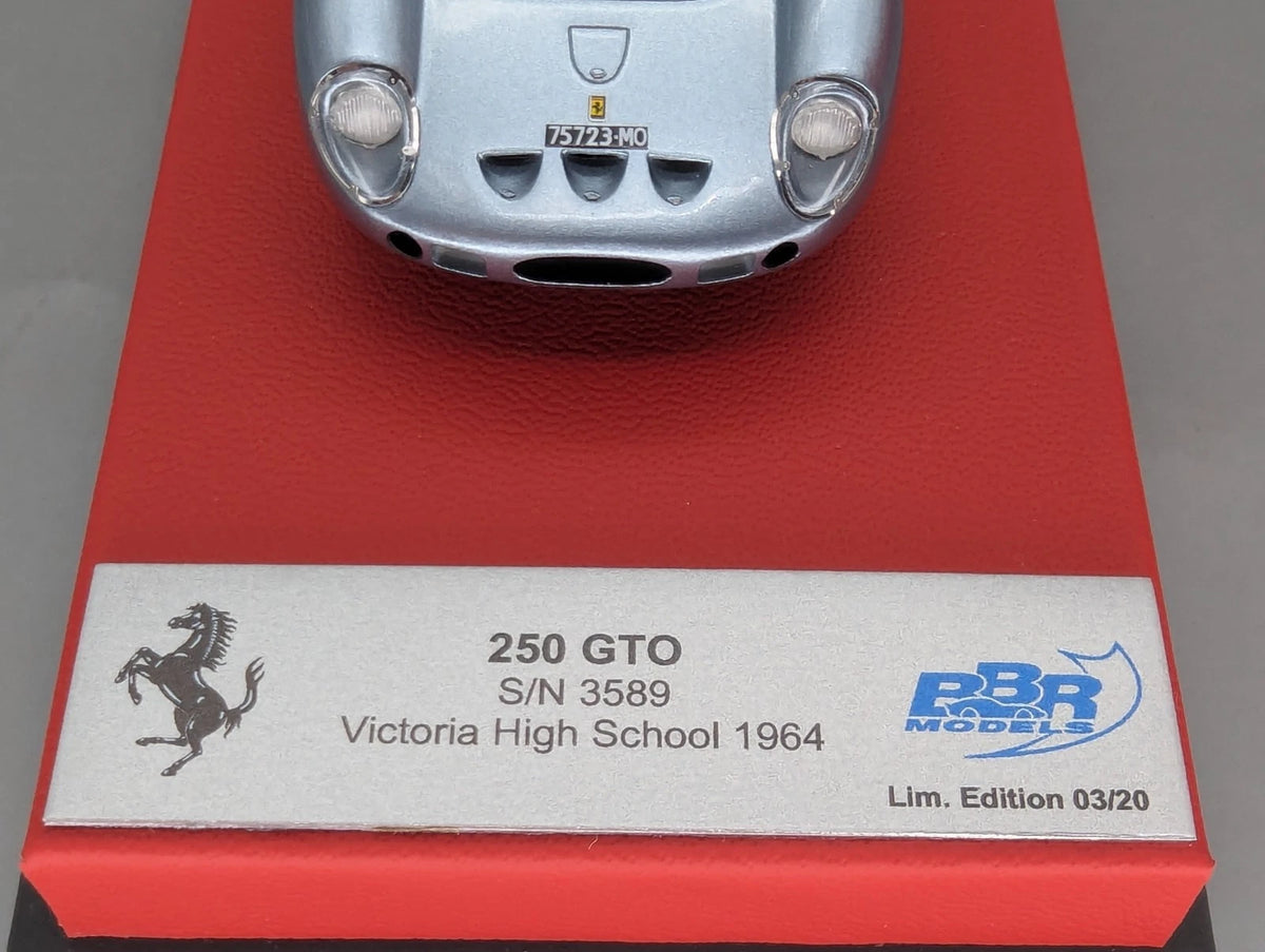 Modellautos 1:43 BBR Ferrari 250 GTO Victoria High School 1964 Ltd 03/20 mit OVP