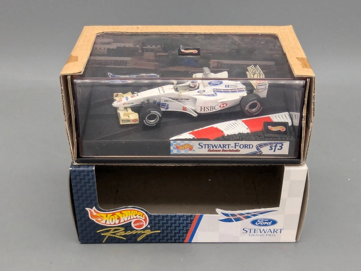Modellautos 1:43 Hot Wheels Racing Stewart Ford sf3 #16 R. Barichello mit OVP