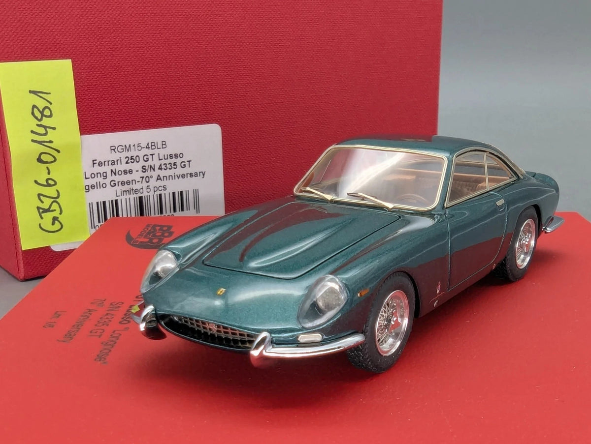 Modellautos 1:43 BBR Ferrari 250 GT Lusso Longnose Mugello Green Ltd 01/05 OVP