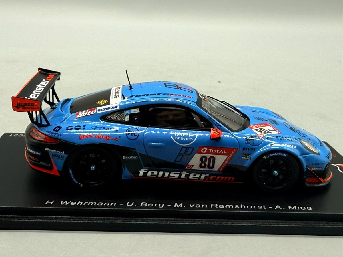 Modellautos 1:43 Spark Porsche 911 GT3 Cup Winner SP7 class 24H Nürburgring +OVP