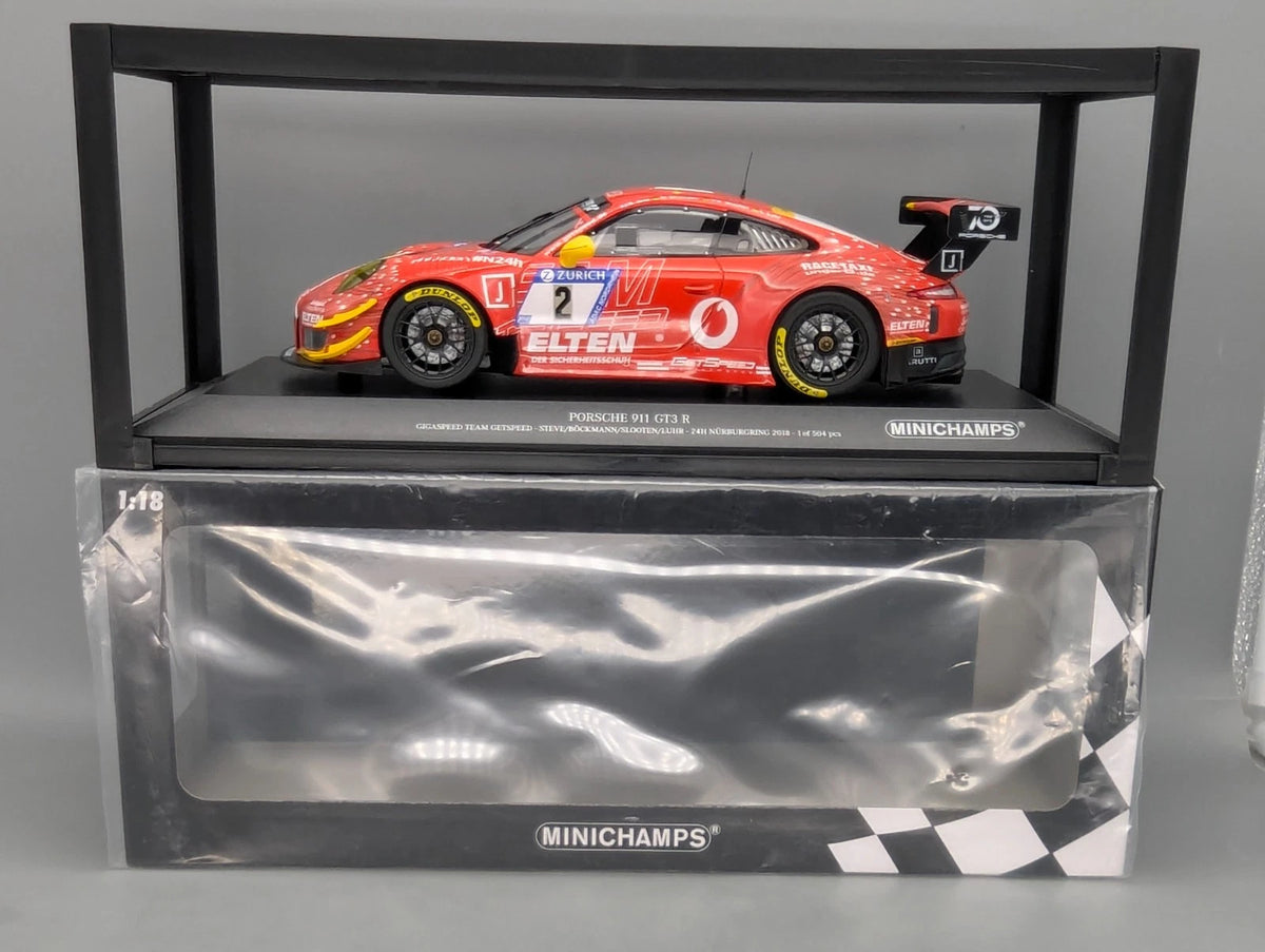 Modellautos 1:18 Minichamps Porsche 911 GT3 R 24h Nürburgring 2018 #2 OVP