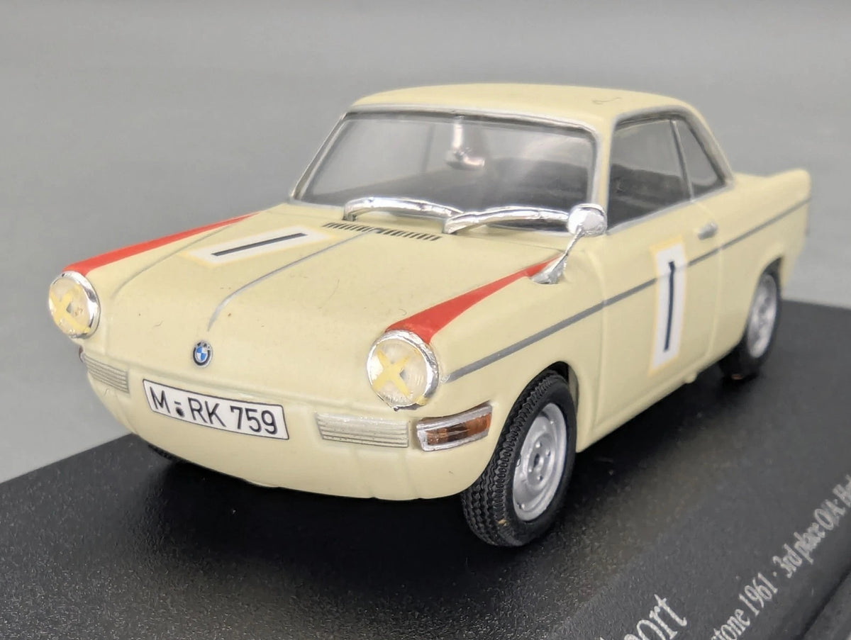 Modellautos 1:43 Minichamps BMW 700 Sport Silverstone 1961 #1 Herbert Linge  OVP