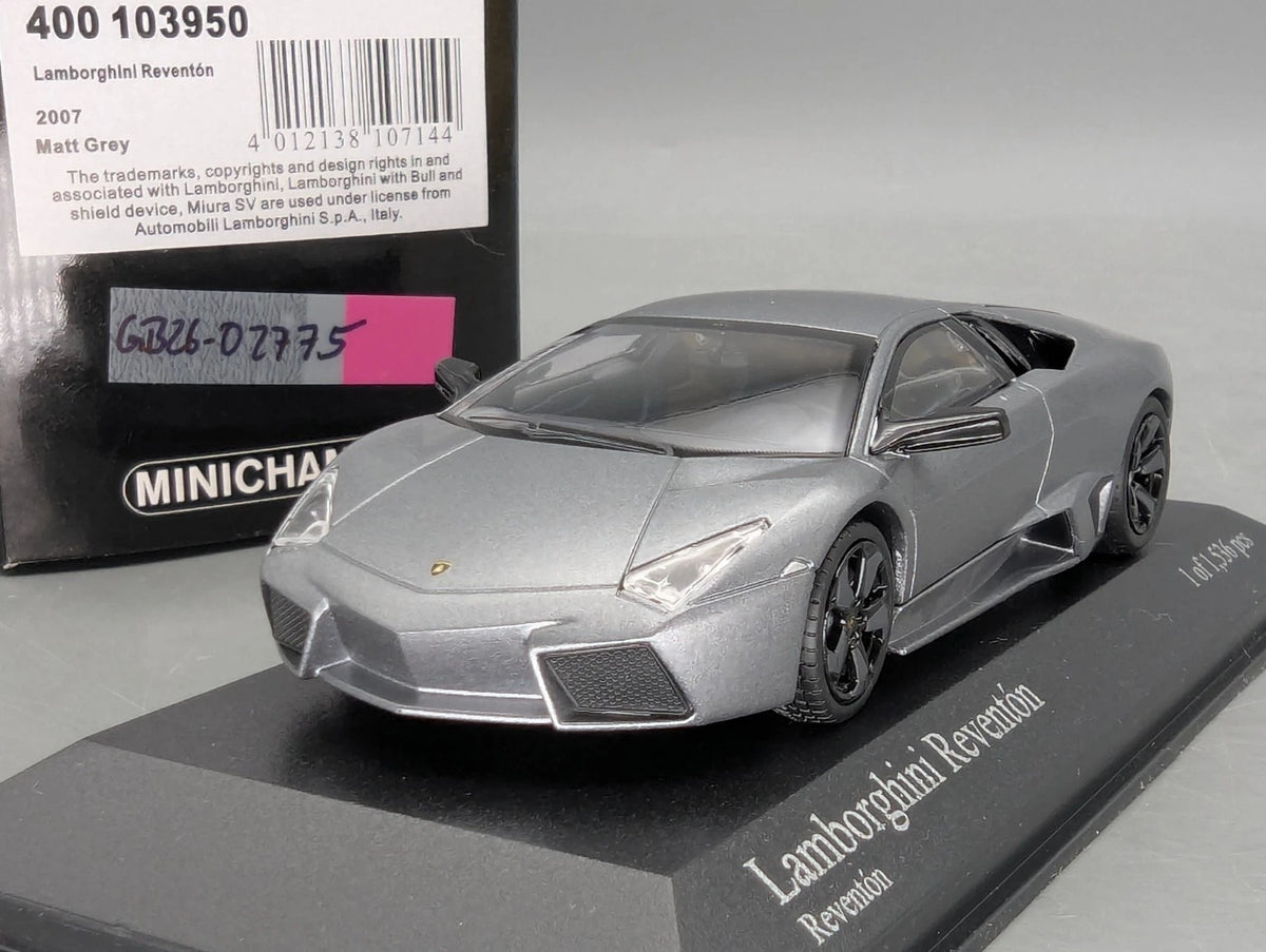 Modellautos 1:43 Minichamps Lamborghini Reventon 2007 Matt Grey Grau mit OVP