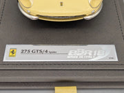 Modellautos 1:18 BBR Ferrari 275 GTS/4 Spider 01/54 Sun Yellow Vitrine und OVP
