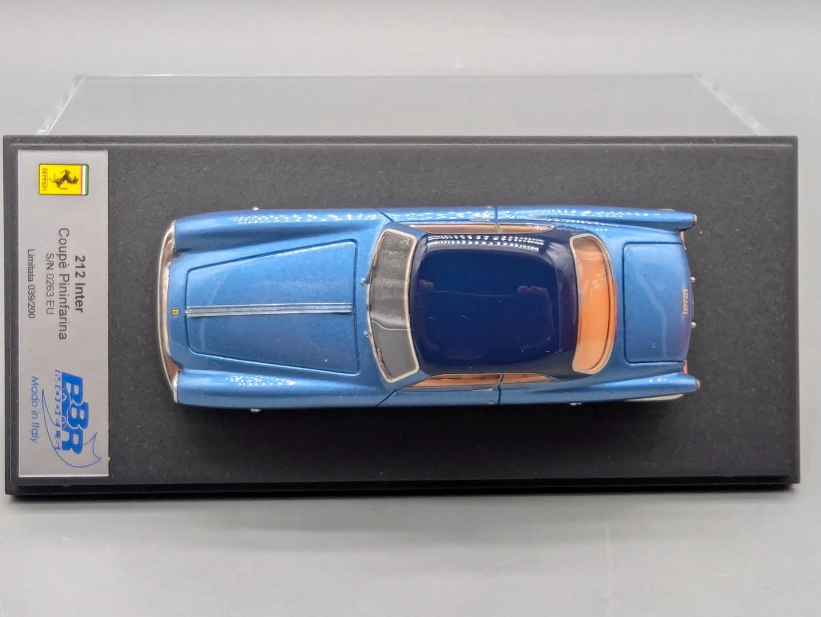 Modellautos 1:43 BBR Ferrari 212 Inter Pininfarina 1952 Blau Ltd 039/200 mit OVP