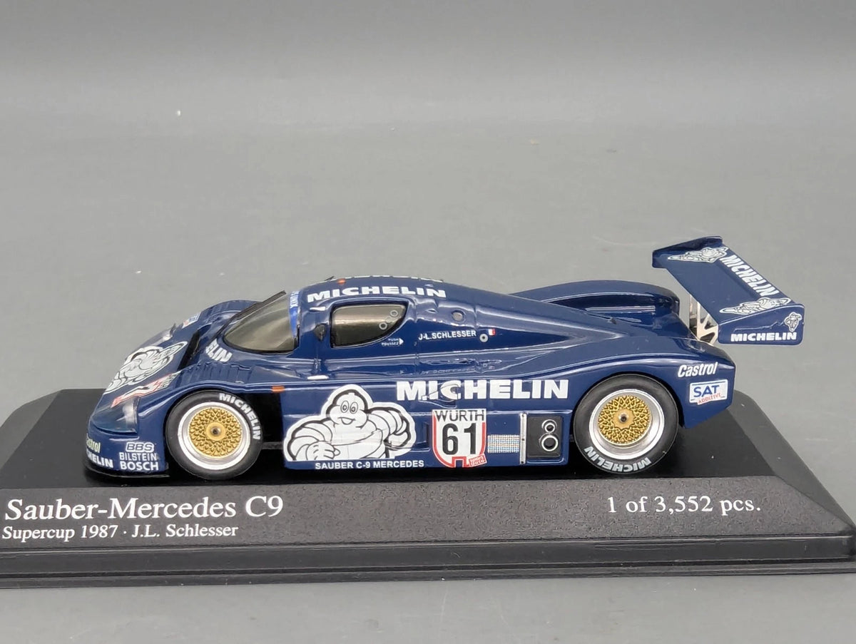 Modellauto 1:43 Minichamps Sauber Mercedes C9 Supercup 1987 #61 Schlesser OVP
