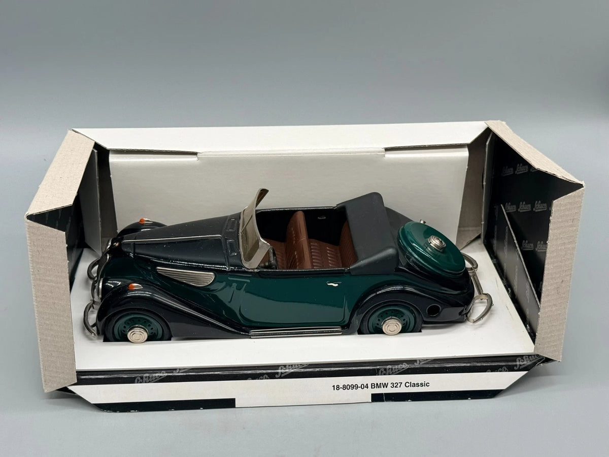 Modellautos 1:18 Schuco BMW 327 Classic Schwarz Grün mit OVP