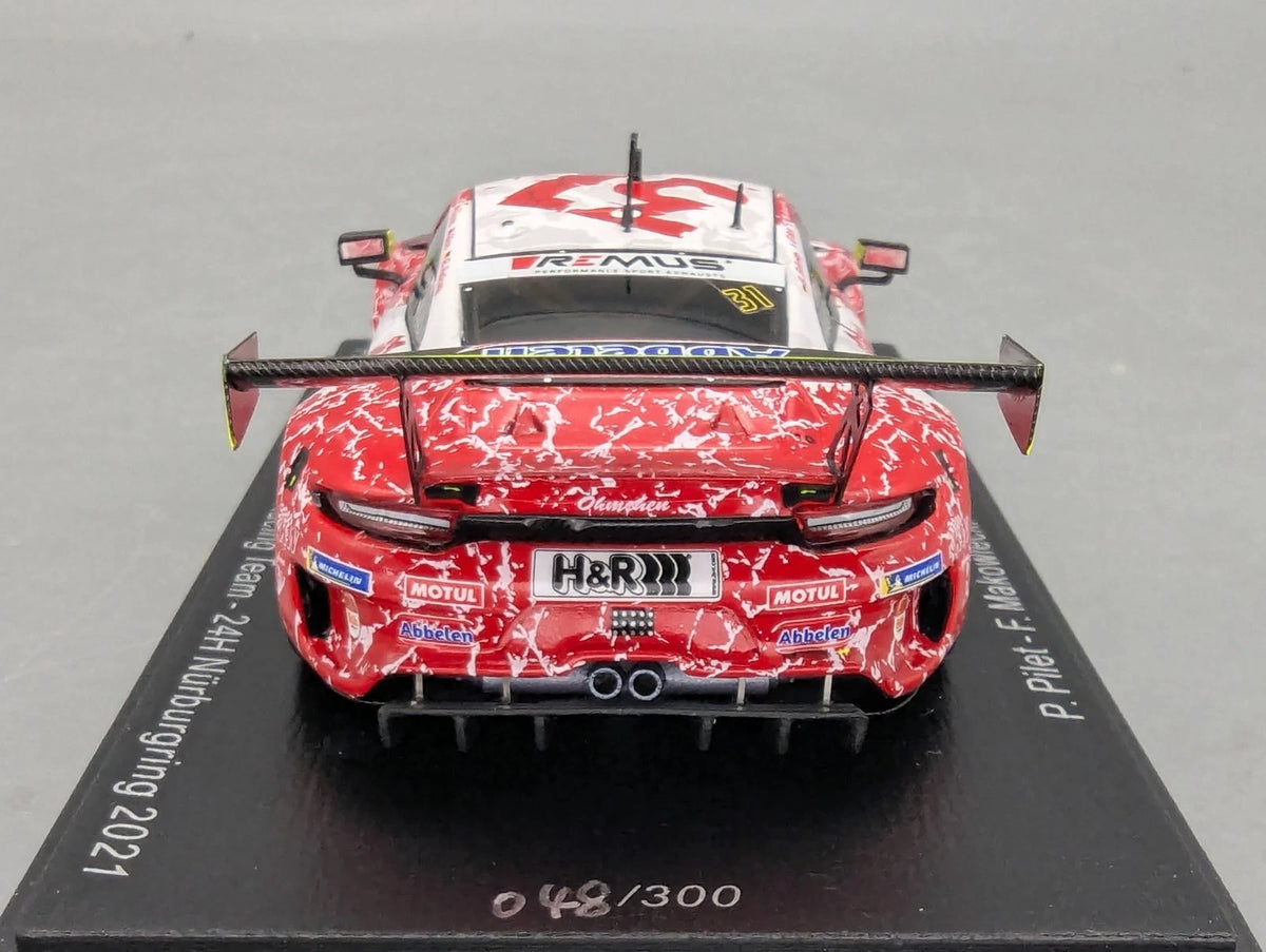 Modellautos 1:43 Spark SG782 Porsche 911 GT3 R 24H Nürburgring 2021 #31 OVP