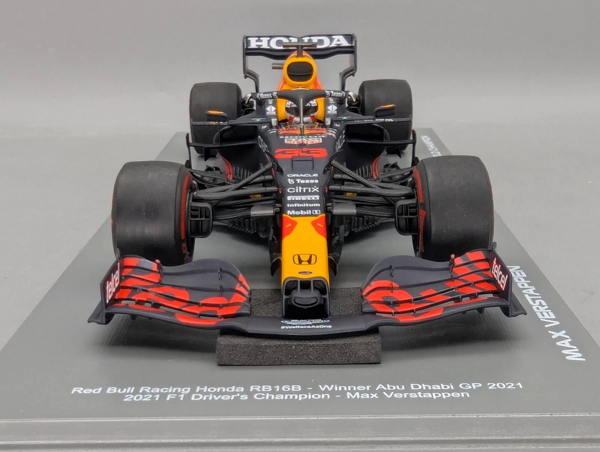 Modellautos 1:18 Spark Honda Red Bull RB16B WINNER Abu D 2021 #33 Verstappen OVP