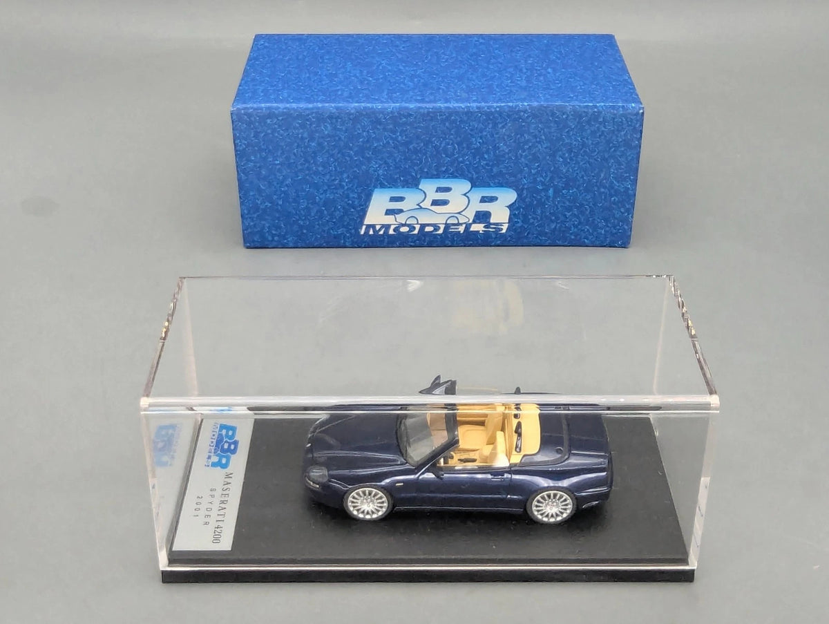 Modellautos 1:43 BBR Maserati 4200 Spyder 2001 Blau Metallic mit OVP