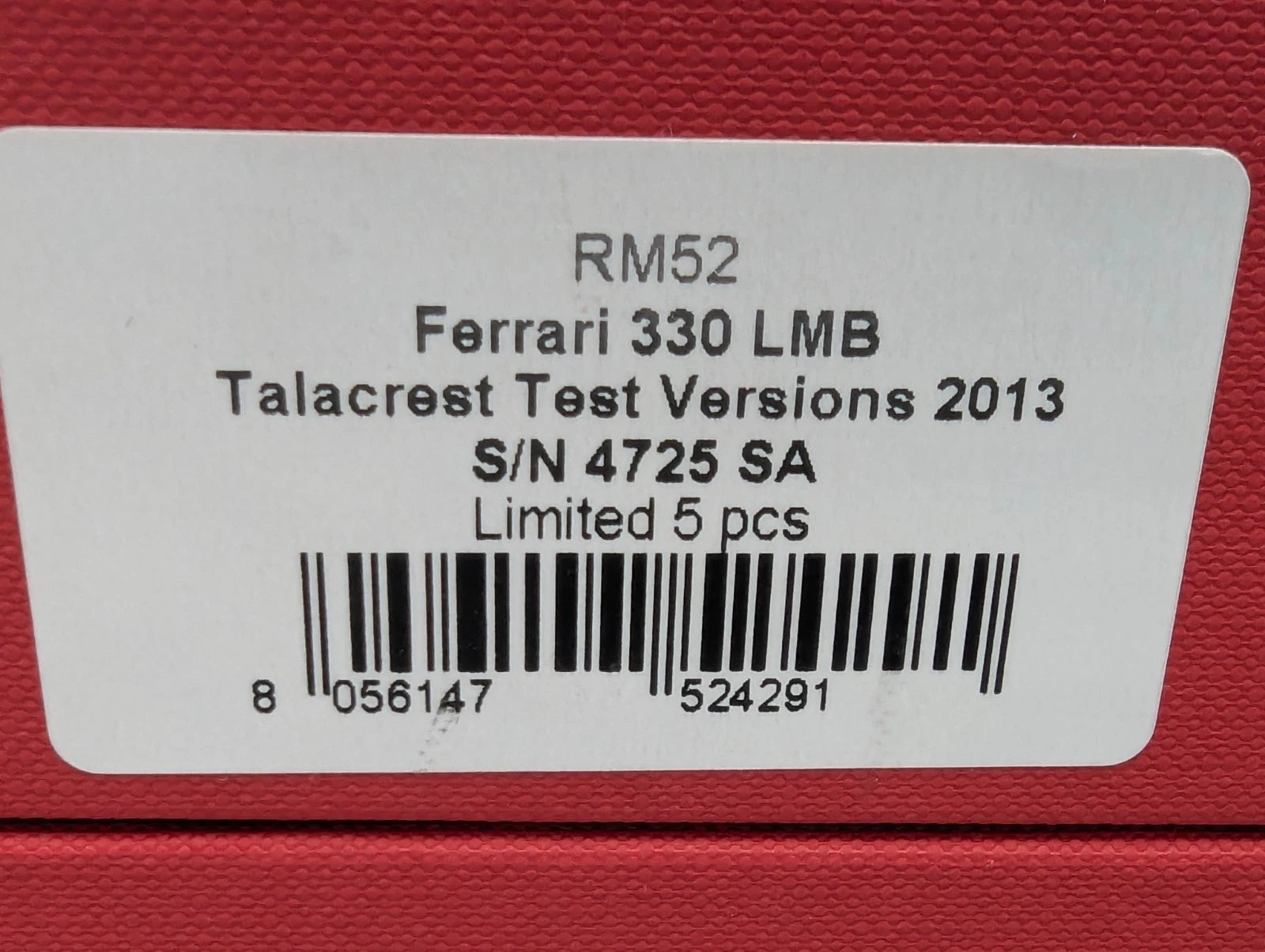 Modellautos 1:43 BBR  Ferrari 330 LMB Talacrest Test 2013 Set 2-tlg. 1/5 OVP