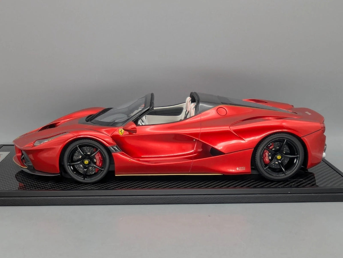 Modellautos 1:12 BBR Ferrari LaFerrari Aperta Met. Red UNIKAT 01/01 Vitrine OVP