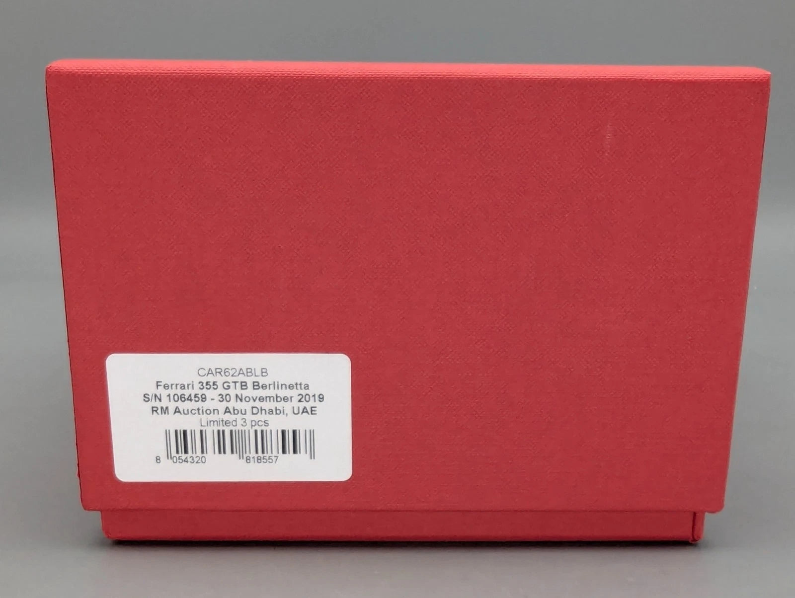 Modellautos 1:43 BBR Ferrari 355 GTB Berlinetta Auction UAE 2019 1/3 in OVP