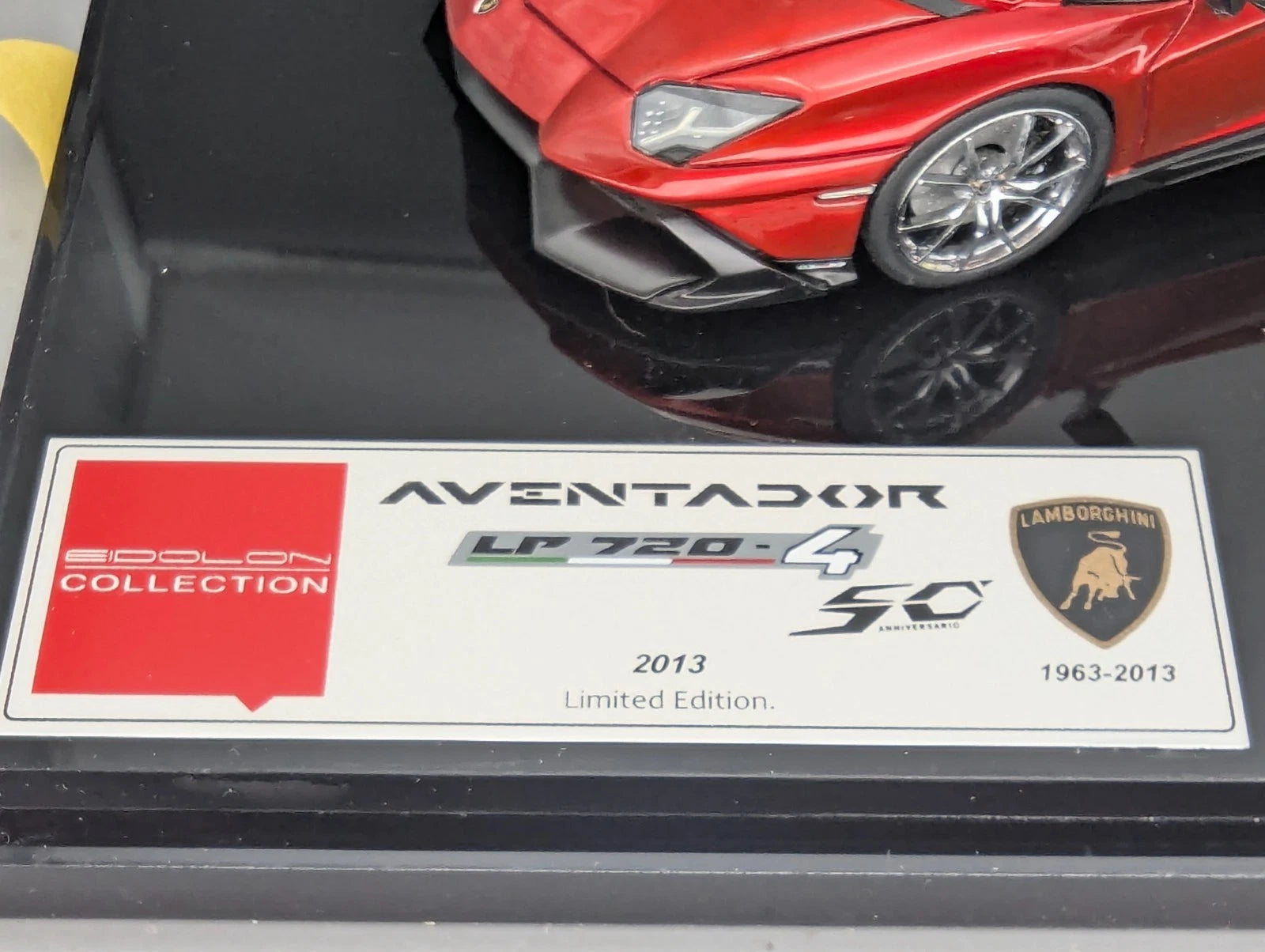 Eidolon Make Up 1:43 Lamborghini Aventador LP720-4 2013 Candy Red Engine Set OVP