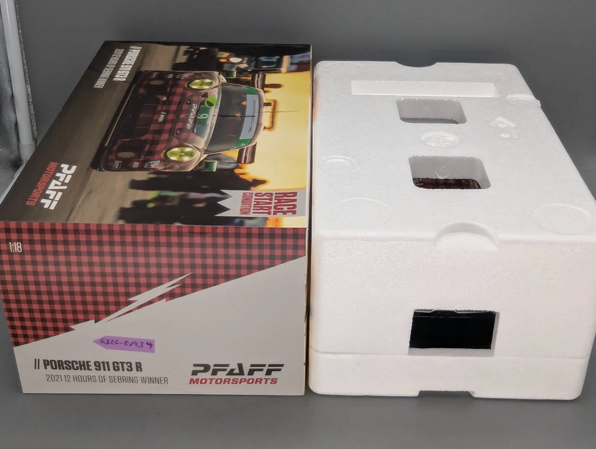 Modellautos 1:18 Spark Porsche 911 GT3 R WINNER 12h Sebring 2021 Pfaff #9 OVP