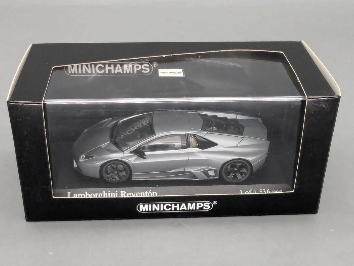 Modellautos 1:43 Minichamps Lamborghini Reventon 2007 Matt Grey Grau mit OVP