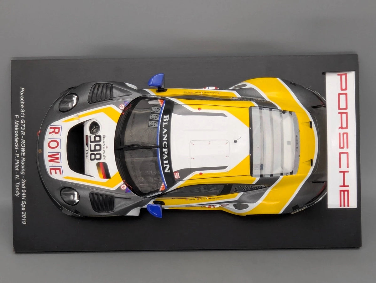 Modellautos 1:18 Spark Porsche 911 GT3 R Zweiter (2nd) 24h Spa 2019 #998 mit OVP