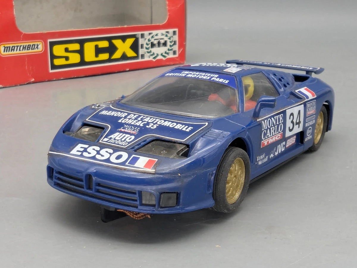 Modellautos Slotcar 1:32 Matchbox SCX  Bugatti EB 110 Le Mans 1994 #34 mit OVP