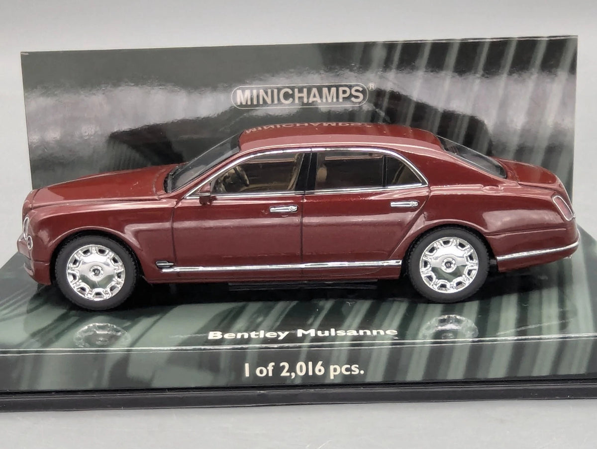 Modellautos 1:43 Minichamps Bentley Mulsanne 2010 Rot Red Metallic mit OVP