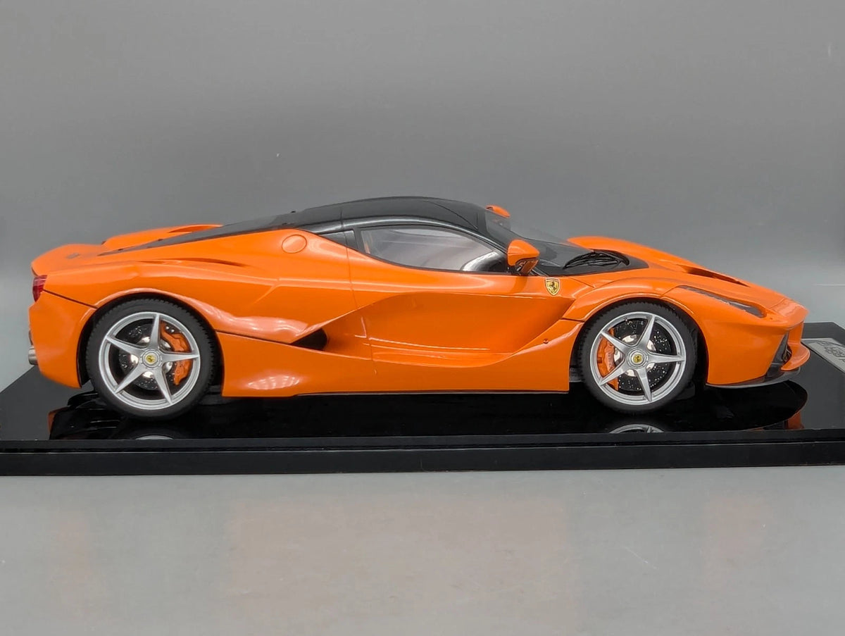 Modellautos 1:12 BBR Ferrari LaFerrari Honda Orange Gloss Black Roof L 07/10 OVP