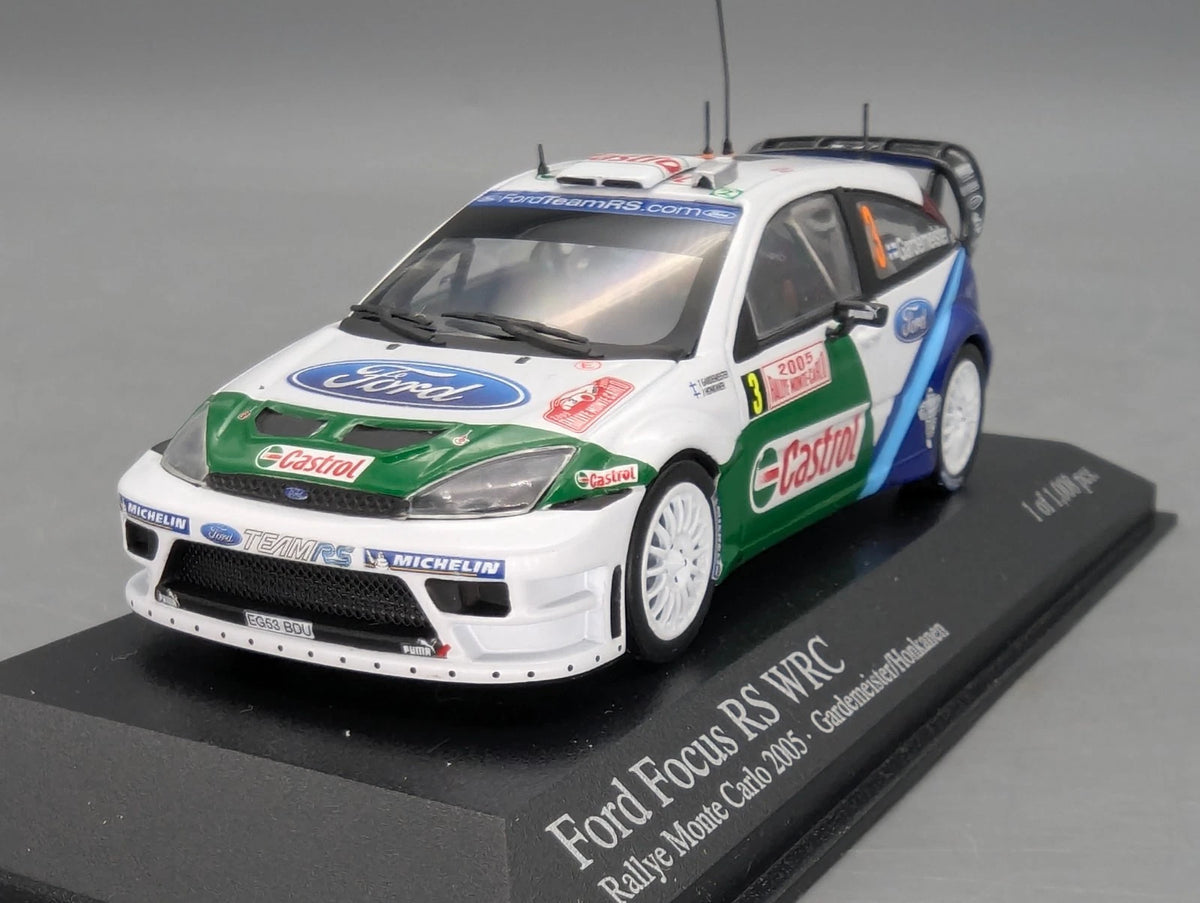 Modellautos 1:43 Minichamps Ford Focus RS WRC Rallye Monte Carlo 2005 #3 mit OVP