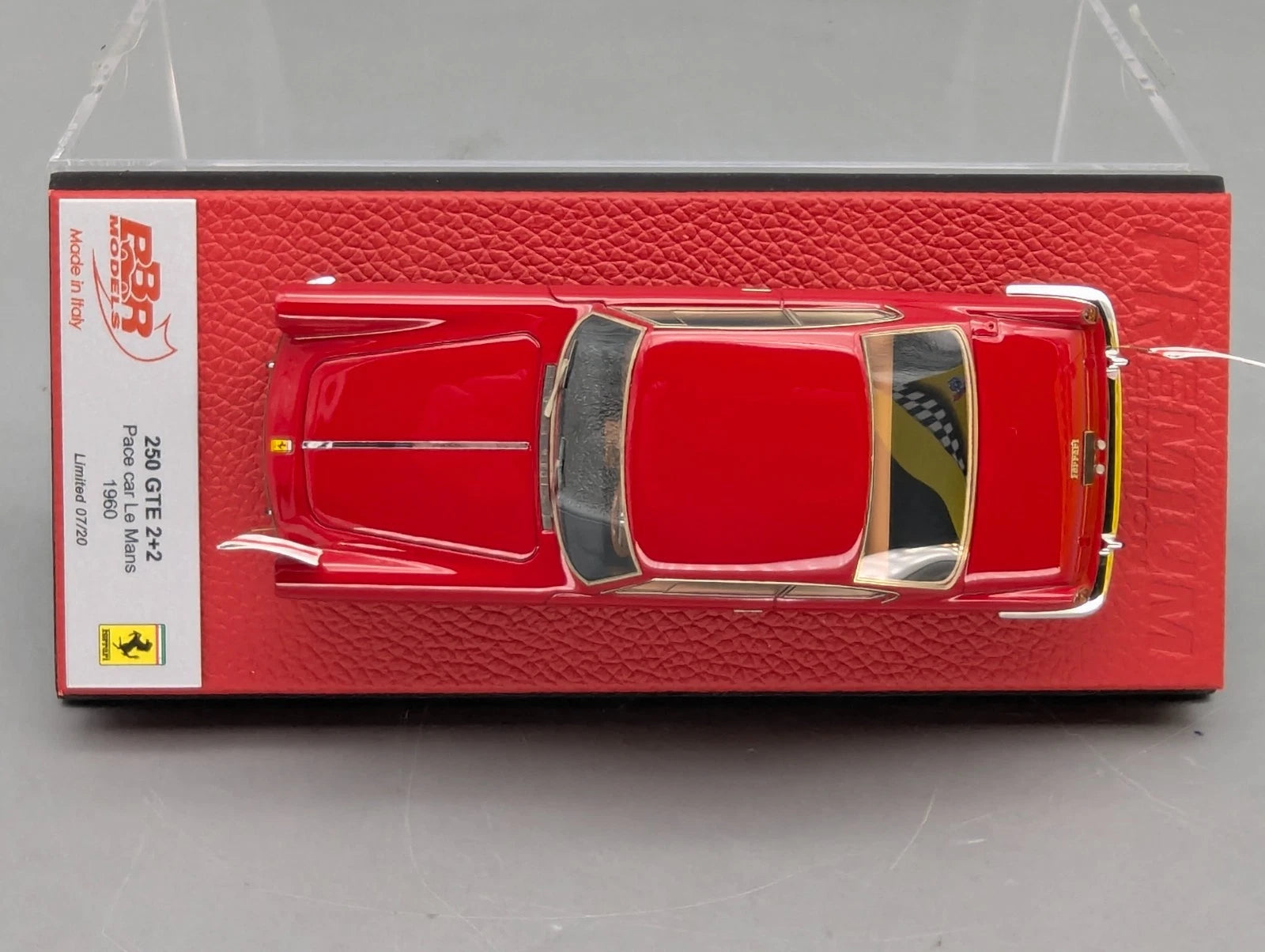 Modellautos 1:43 BBR Ferrari 250 GTE 2+2 Pace Car Le Mans 1960 07/20 Stück OVP