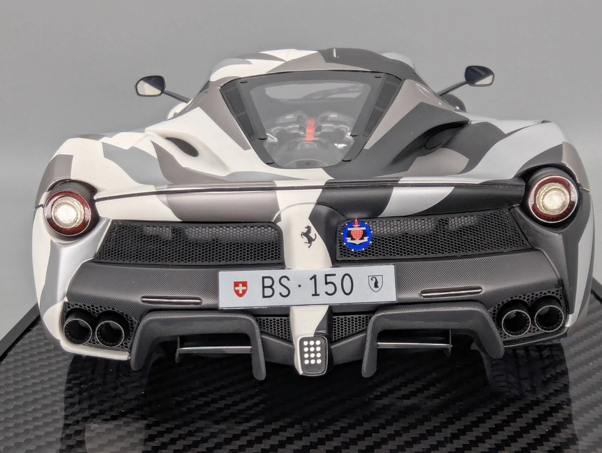 Modellautos 1:12 BBR Ferrari LaFerrari 2013 Matt Camouflage Lt 29/60 Vitrine OVP
