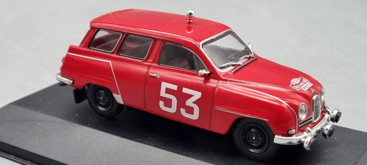 Modellautos 1:43 Atlas Saab 95 #53 Rallye Monte Carlo 1961 OVP