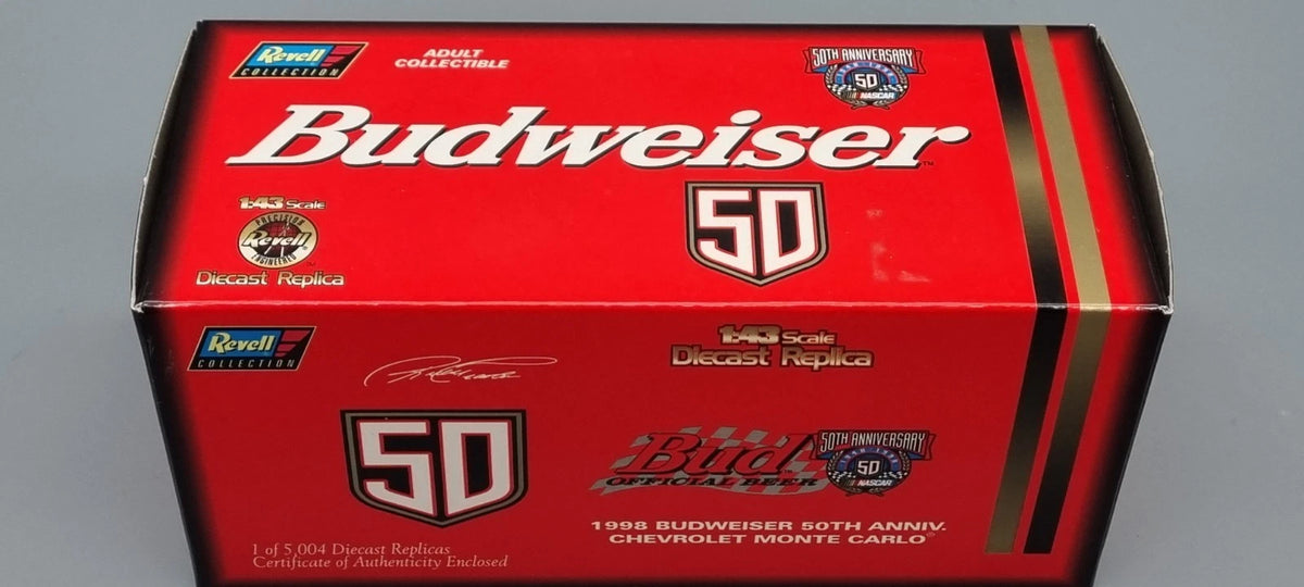 Modellautos Nascar 1:43 Revell Chevrolet Monte Carlo 50 years Budweiser 1998 OVP