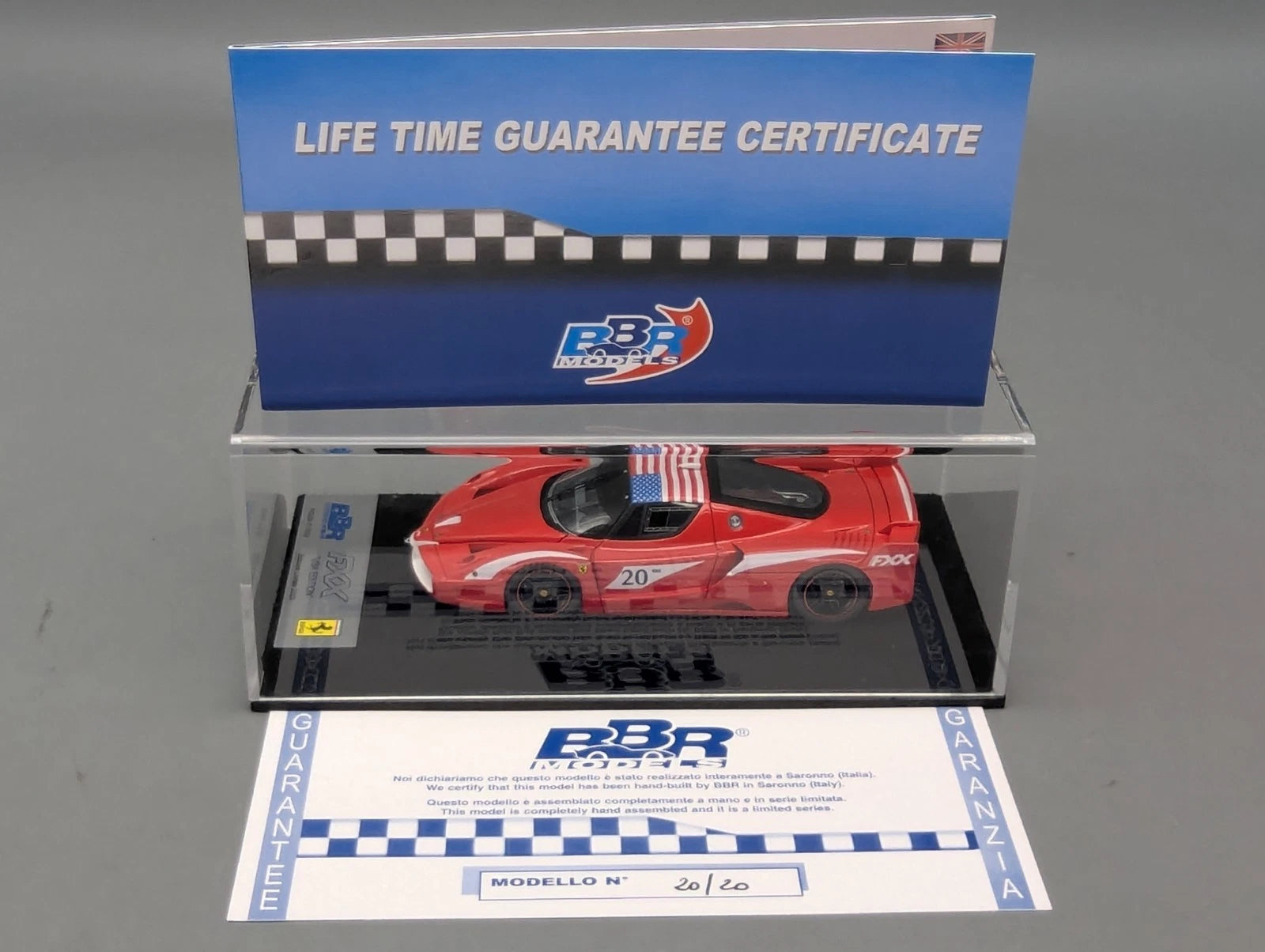 Modellautos 1:43 BBR CALSITO Ferrari FXX Evoluzione #20 Rot 20/20 OVP