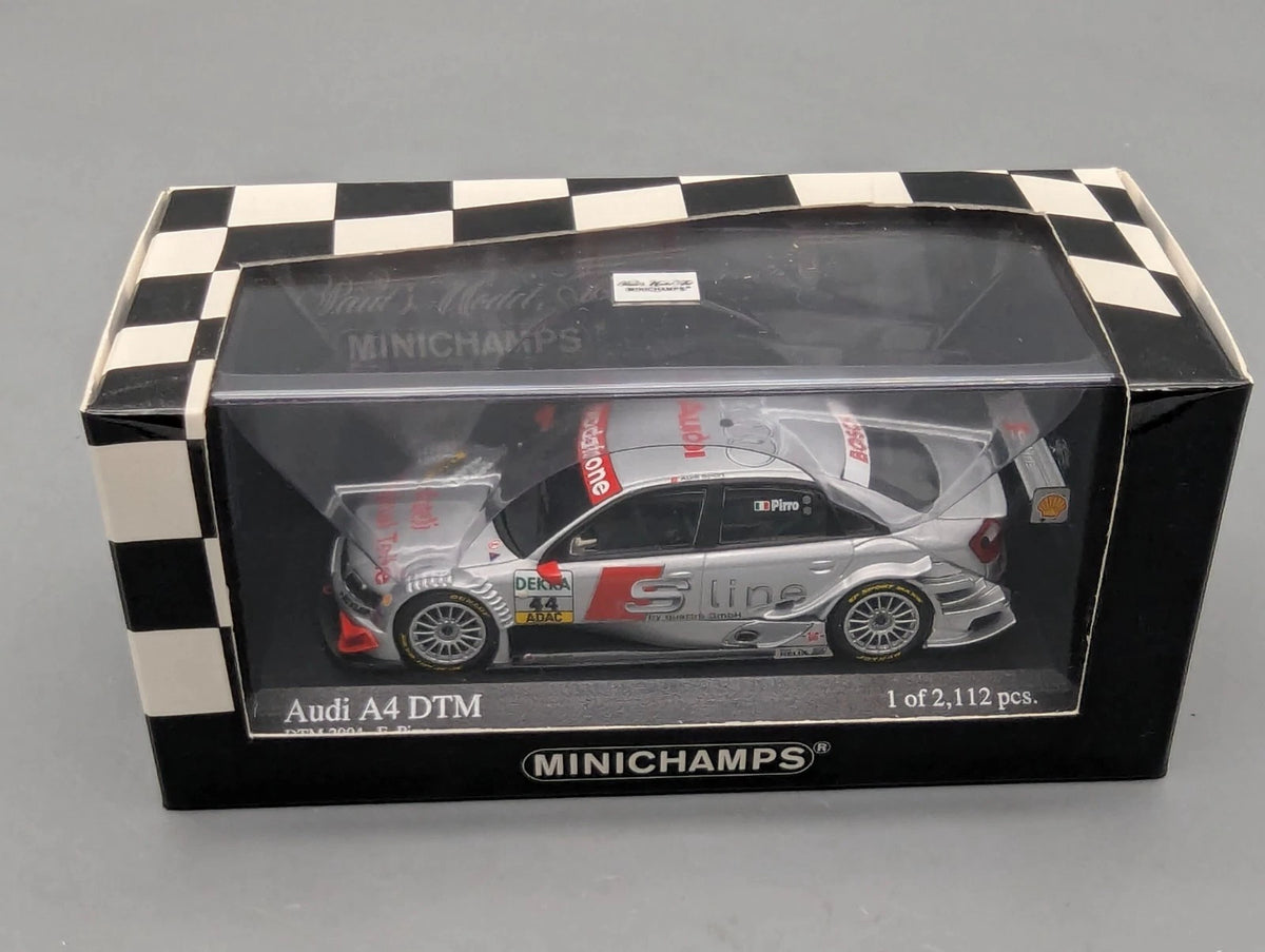 Modellautos 1:43 Minichamps Audi A4 DTM 2004 Team Joest #44 E. Pirro mit OVP
