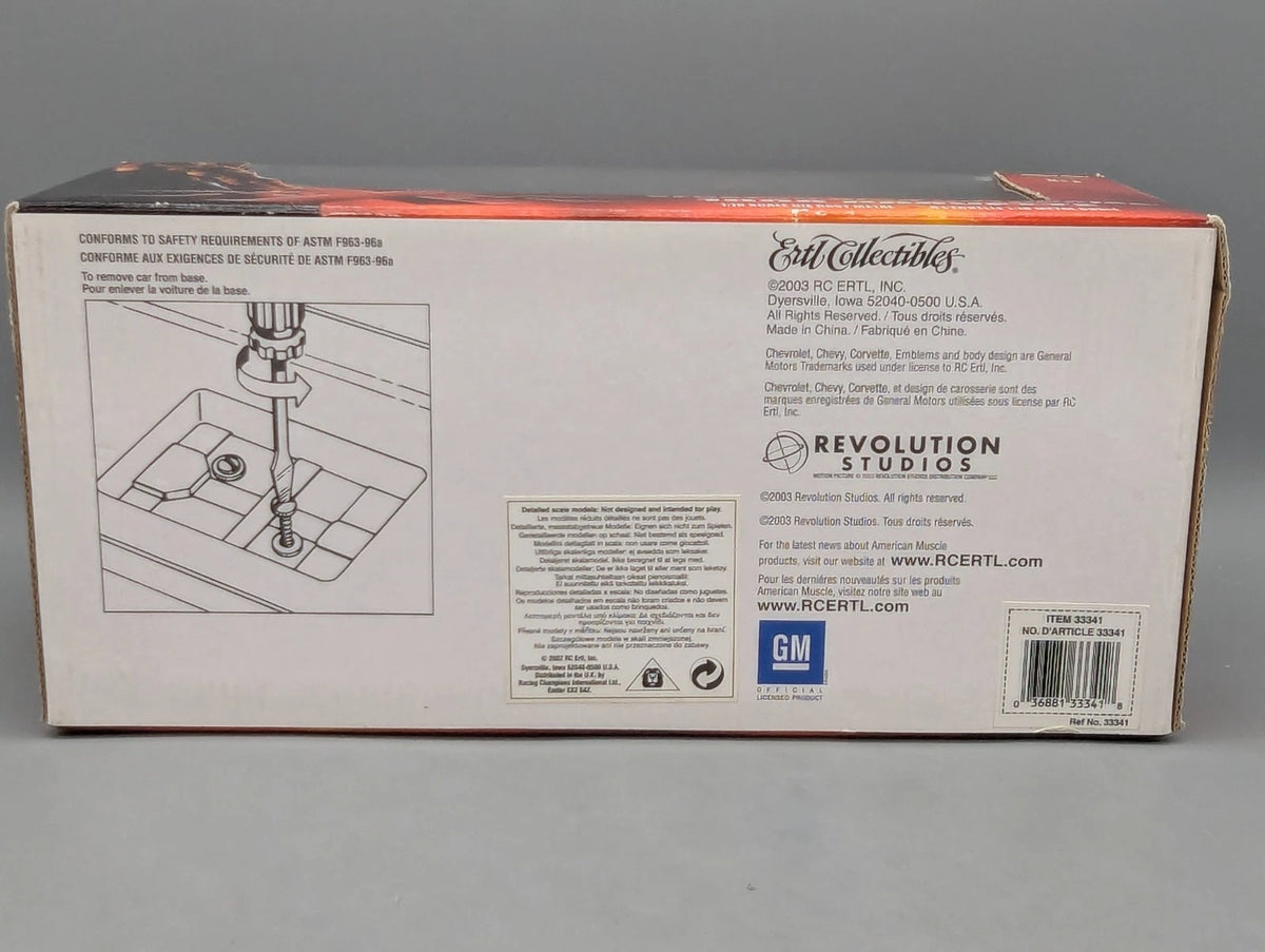 Modellautos 1:18 Ertl Chevrolet Corvette 1998 Rot American Muscle XXX mit OVP