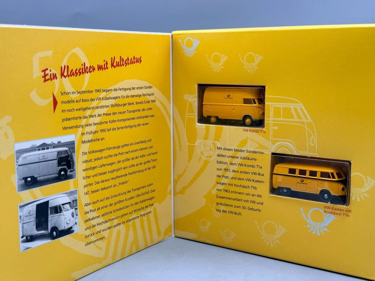 Modellautos H0 1:87 Brekina VW-Kombi T1a VW-Kasten mit Hochdach T1b mit OVP