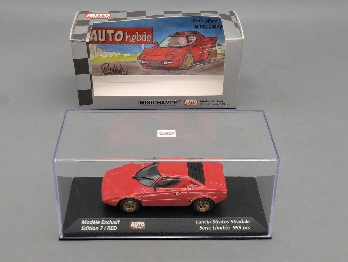 Modellautos 1:43 Minichamps Lancia Stratos AUTOhebdo Edition 7 / Red mit OVP