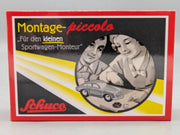 Modellautos 1:90 Schuco Montage Piccolo Porsche 356 Sportwagen Rot mit OVP